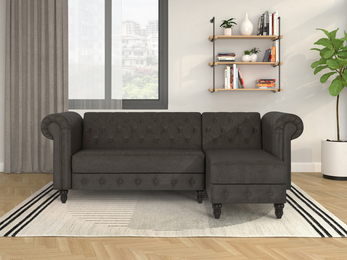 Chesterfield stūra dīvāns 513819