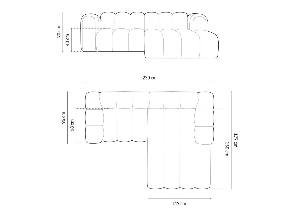 Stūra dīvāns 592315