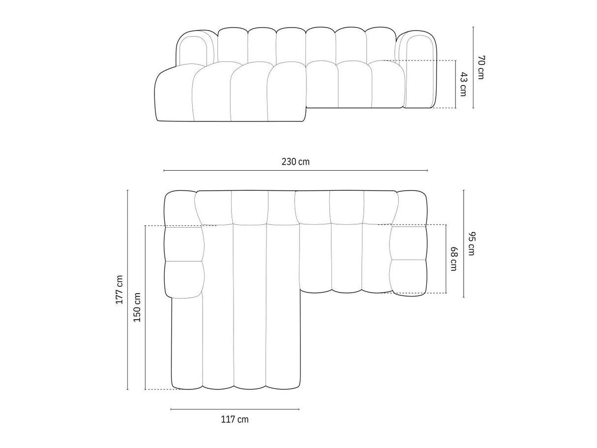 Stūra dīvāns 592315