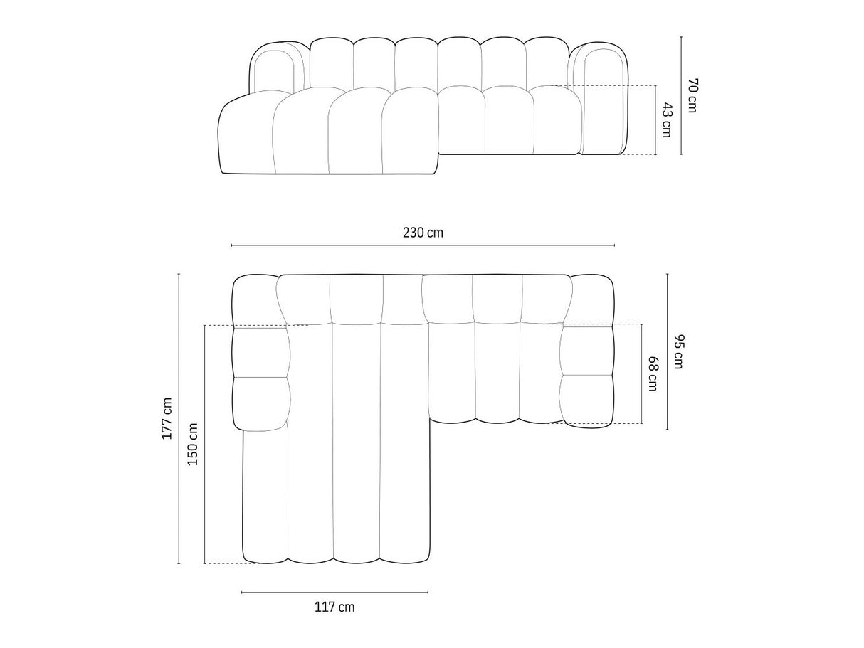 Stūra dīvāns 592315