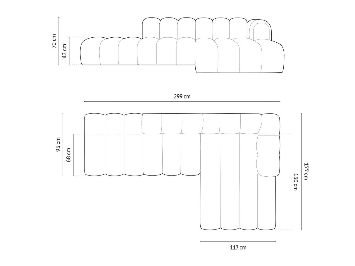 Stūra dīvāns 592448