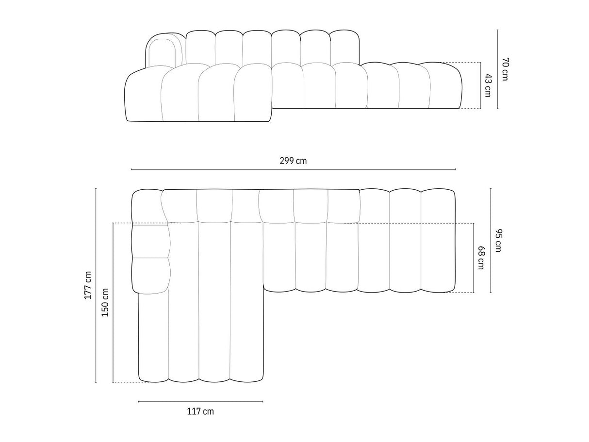 Stūra dīvāns 592448