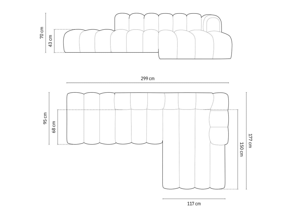 Stūra dīvāns 592448