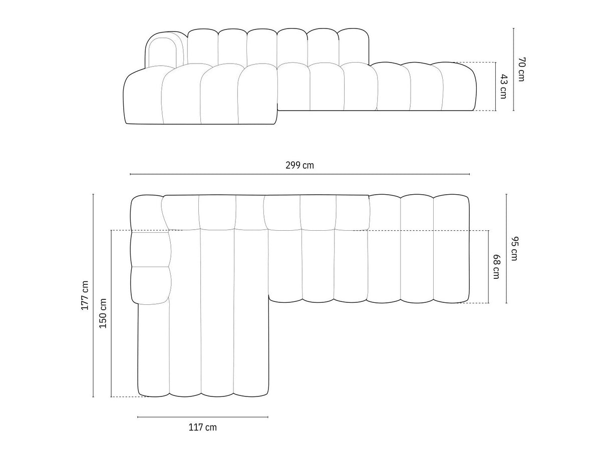 Stūra dīvāns 592448