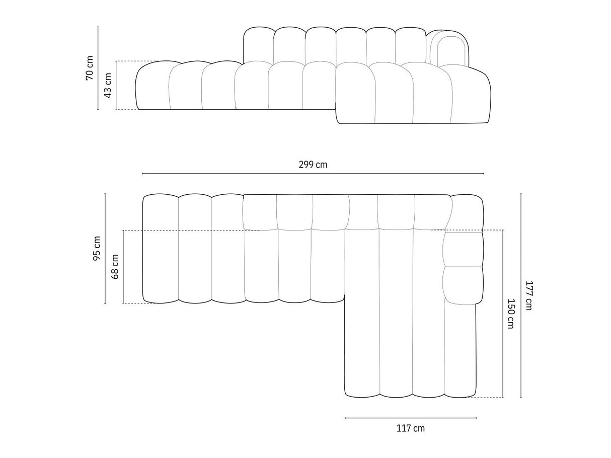 Stūra dīvāns 592448