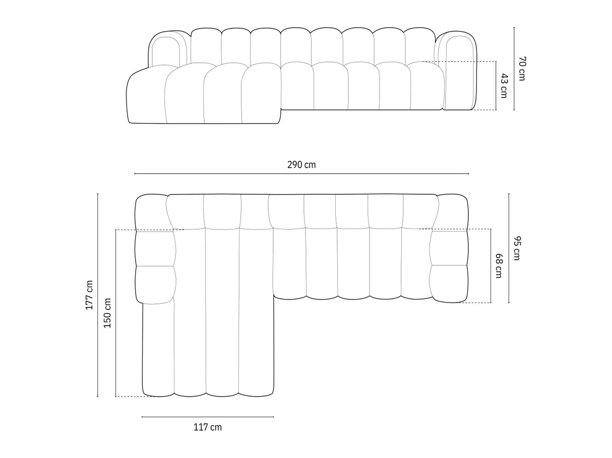 Stūra dīvāns 592563