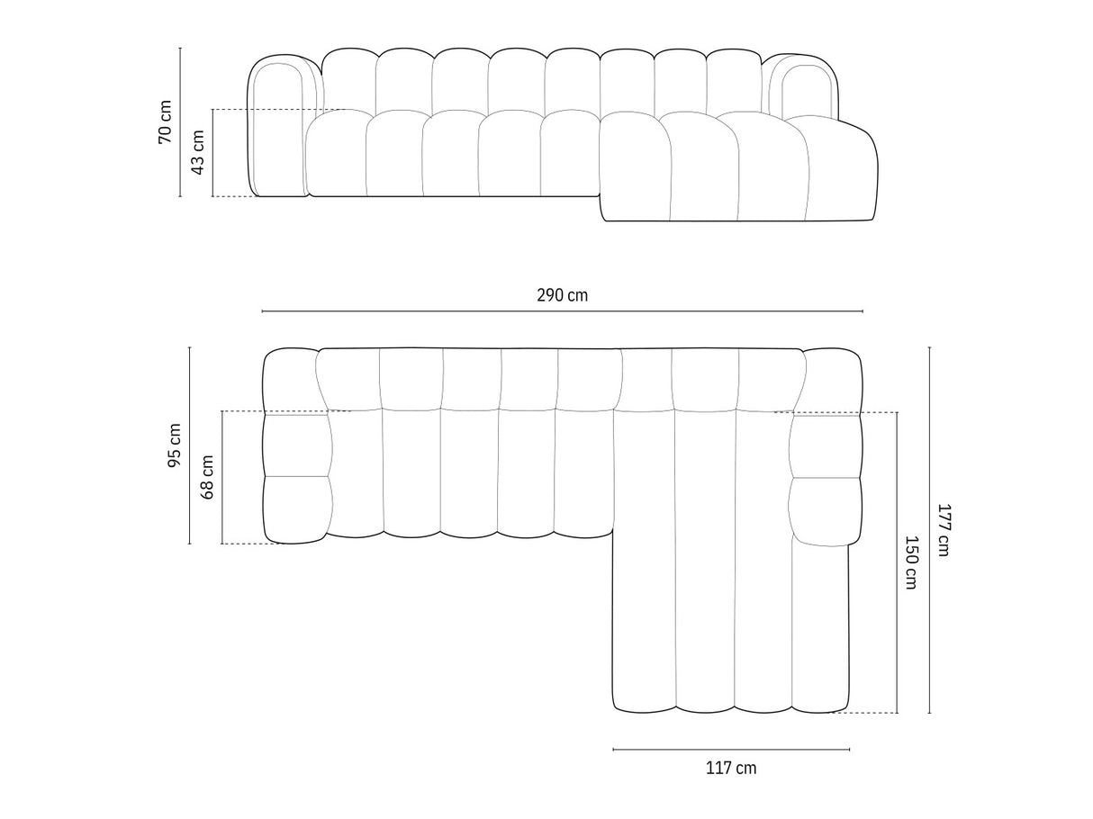 Stūra dīvāns 592563