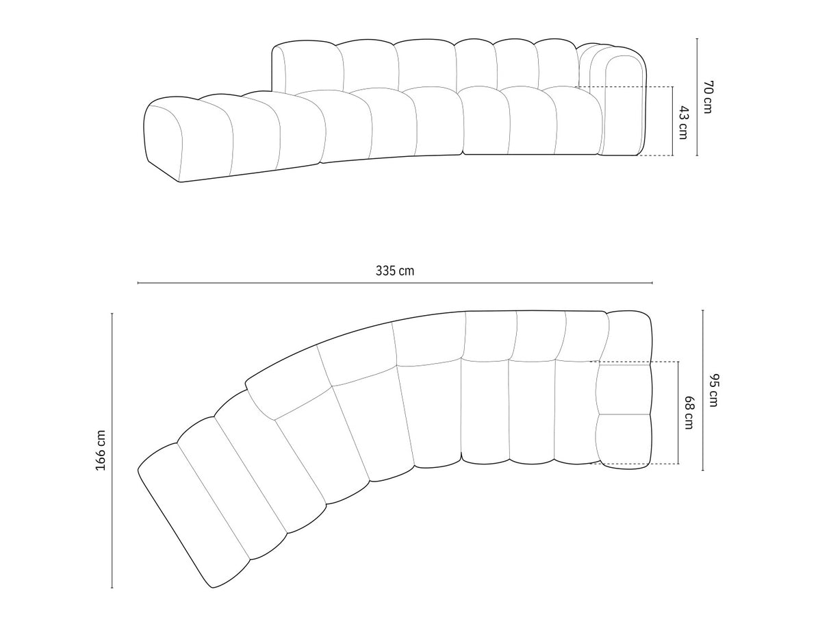 Moduļu stūra dīvāns 592648