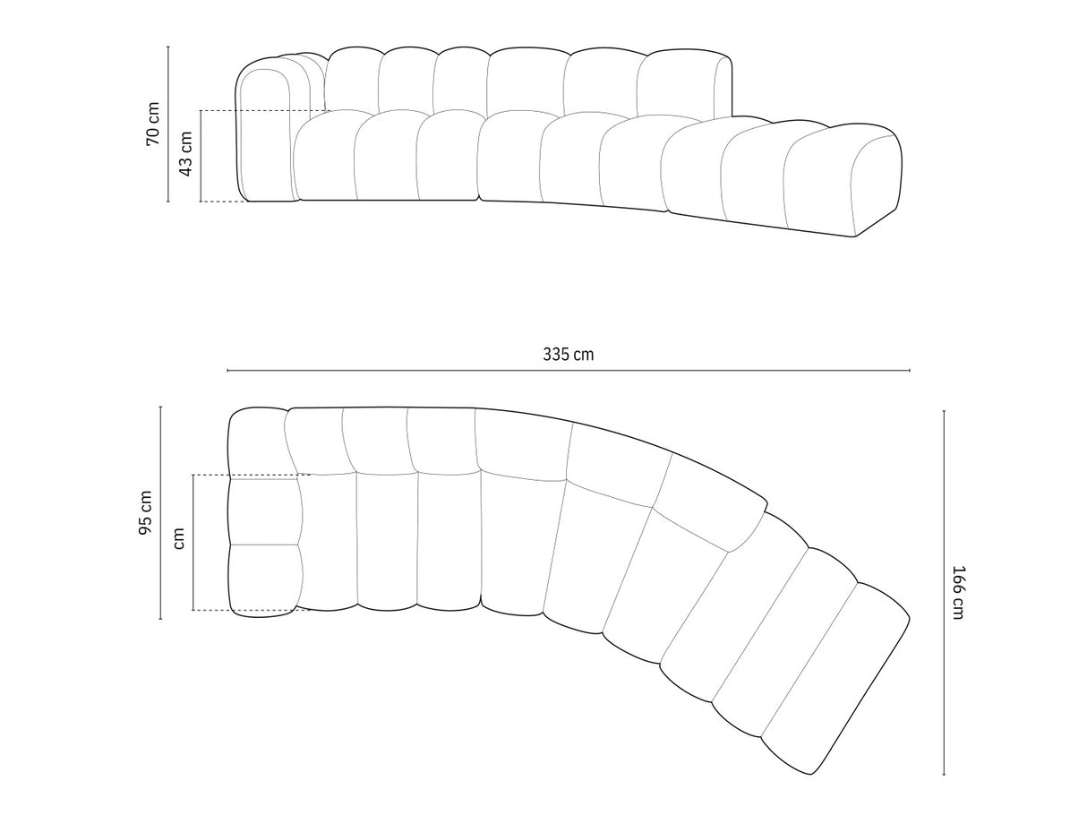 Moduļu stūra dīvāns 592648