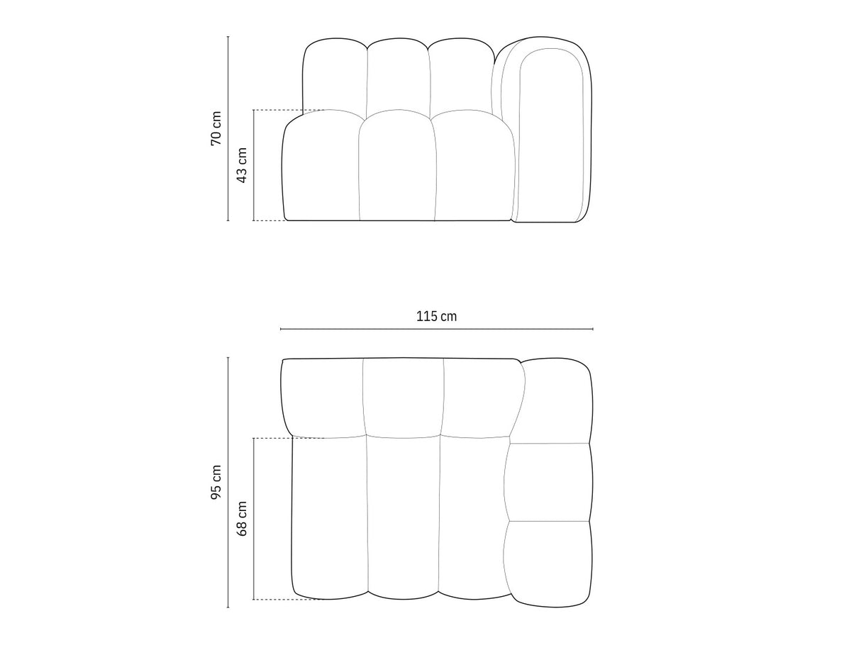 Moduļu krēsls 592967