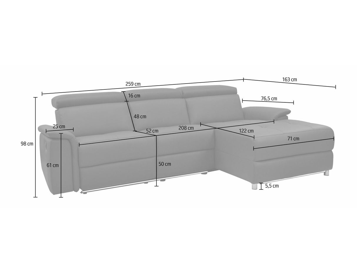 Stūra dīvāns reglaineris 596936