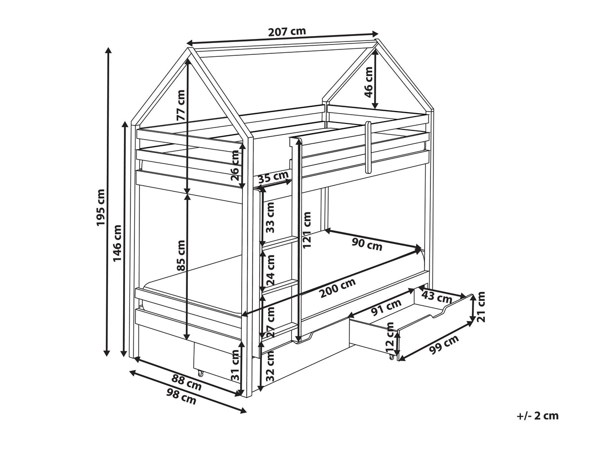 Divstāvu gulta 603025