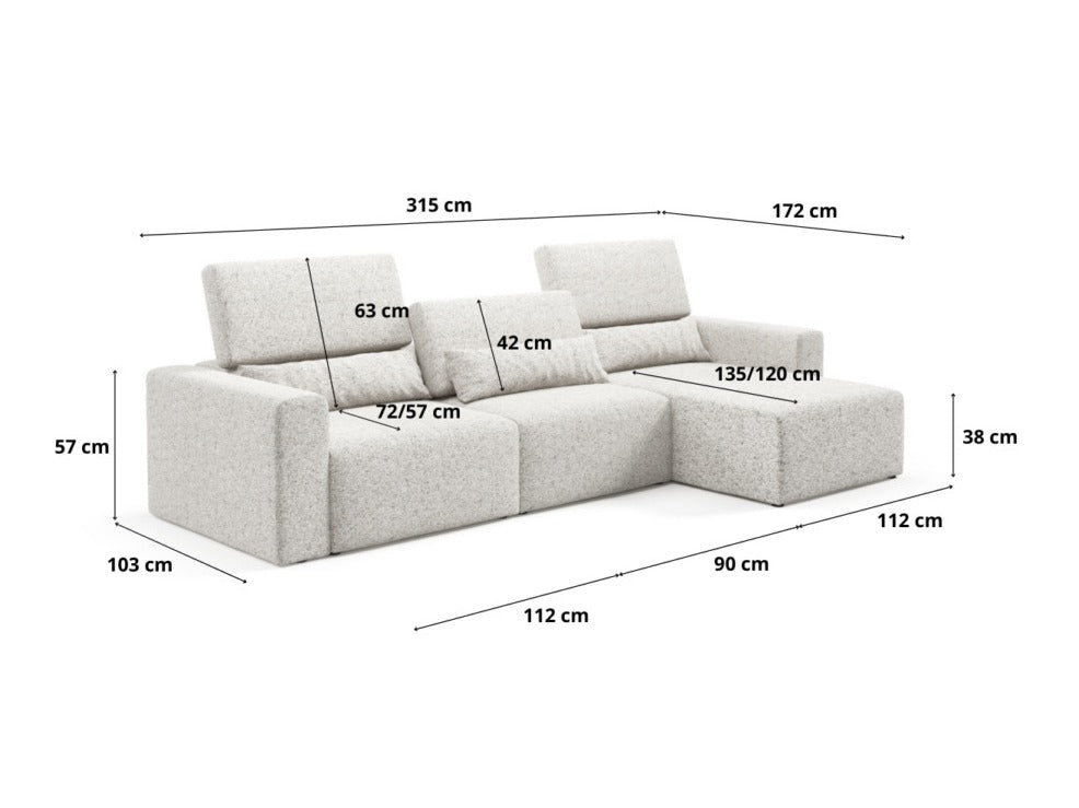 Stūra dīvāns 605865