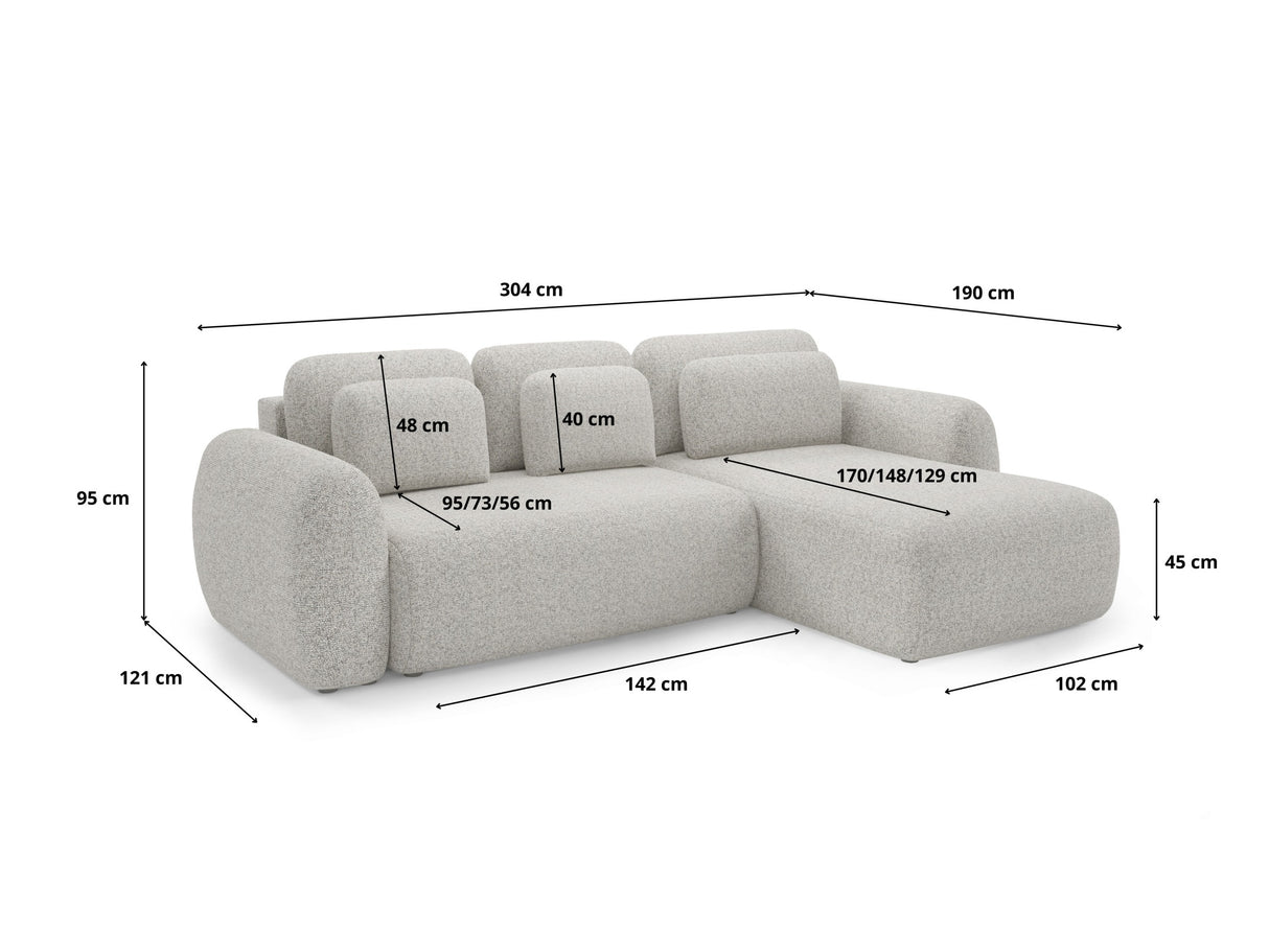 Stūra dīvāns 605902