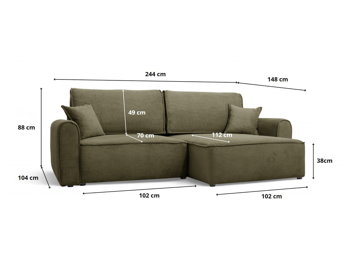 Stūra dīvāns 606095