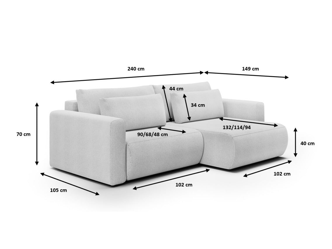 Stūra dīvāns 606120