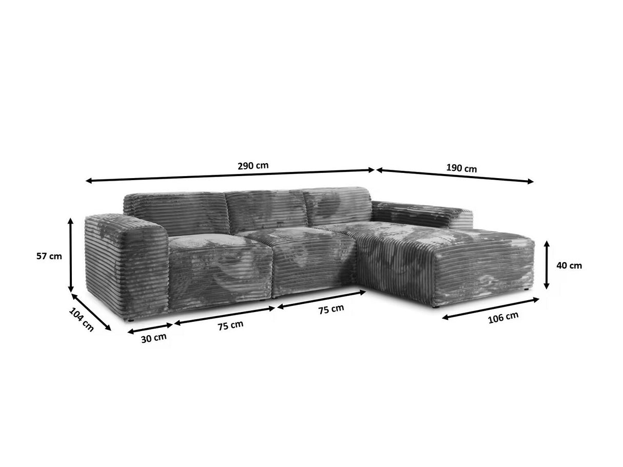 Stūra dīvāns 606315