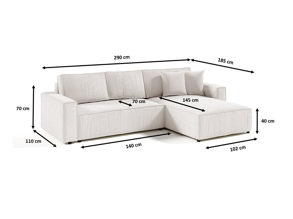 Stūra dīvāns 606575