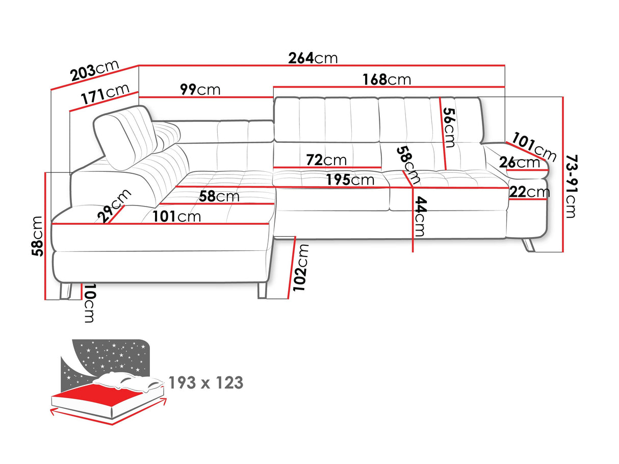 Stūra dīvāns 197699