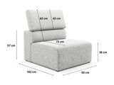 Moduļu krēsls 612958