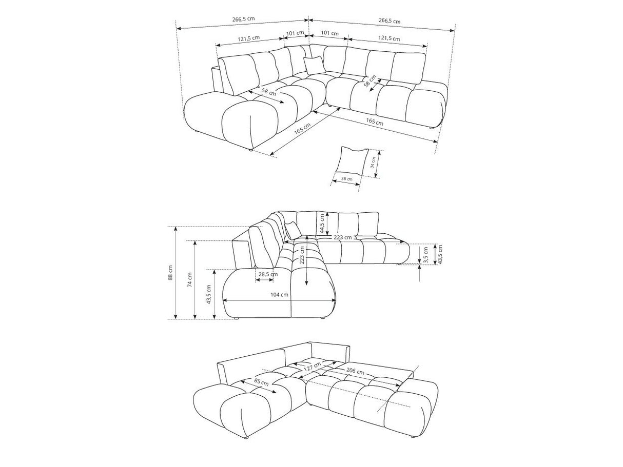 Stūra dīvāns 614241