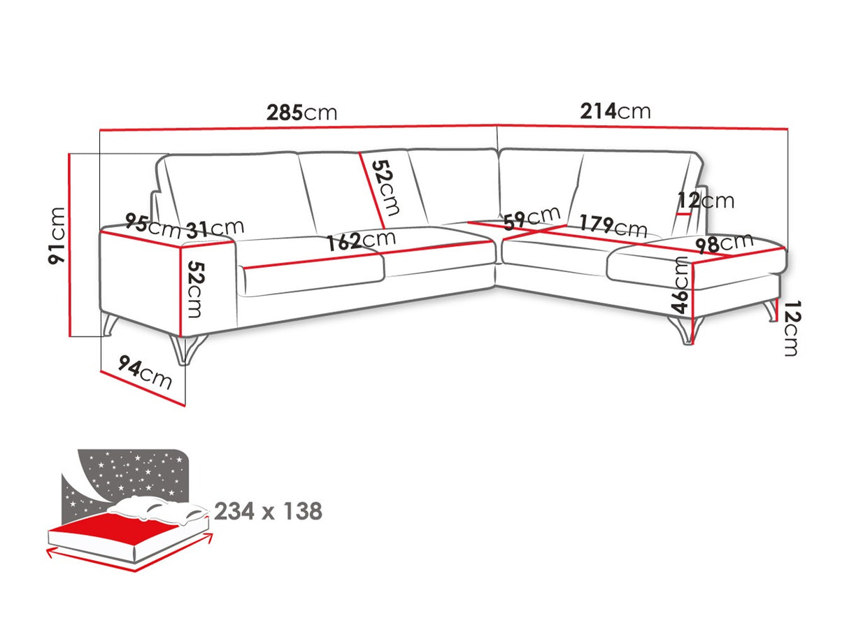Stūra dīvāns 117440