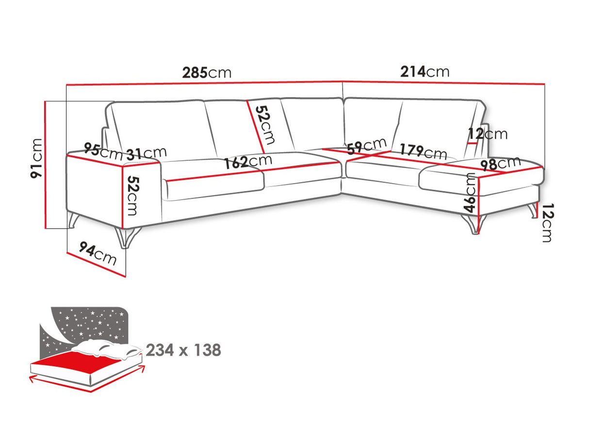 Stūra dīvāns 117440