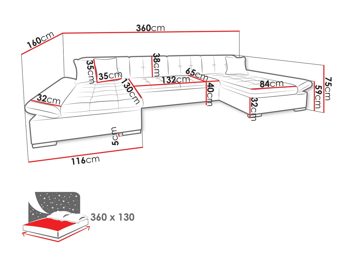 Stūra dīvāns 106080