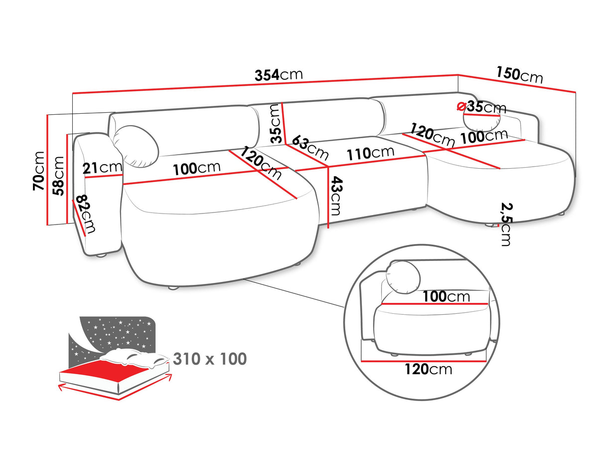 Stūra dīvāns 614619