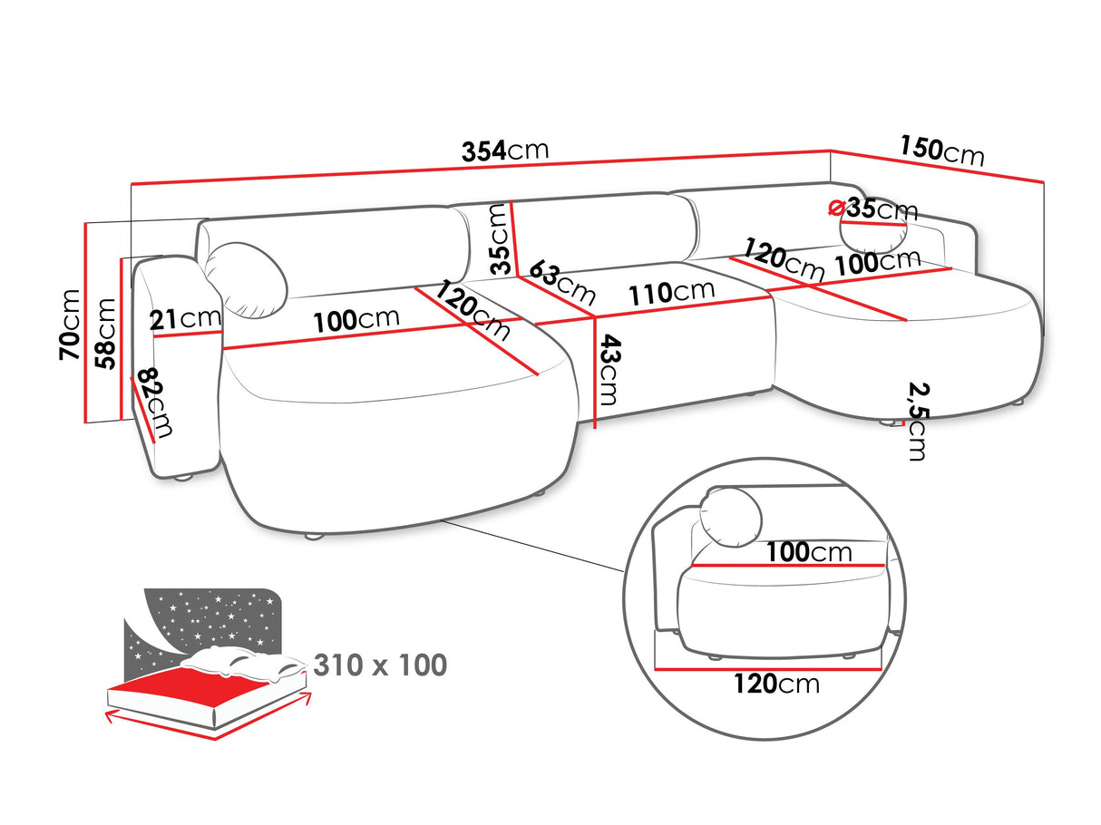 Stūra dīvāns 614619