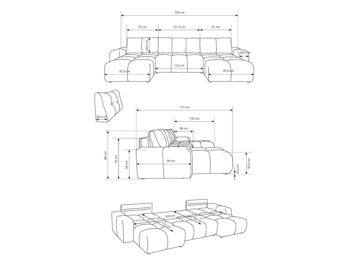Stūra dīvāns 614894