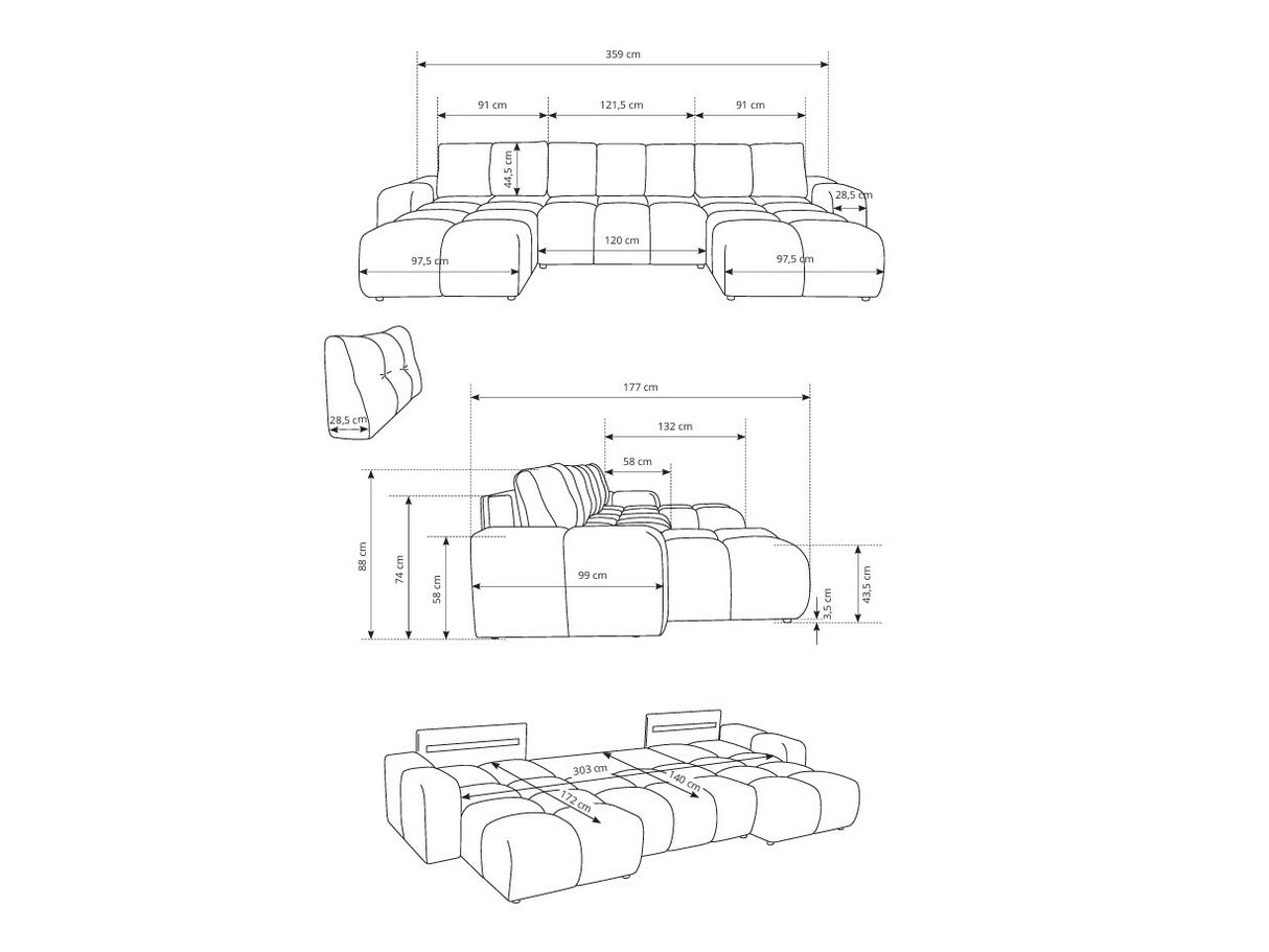 Stūra dīvāns 614894