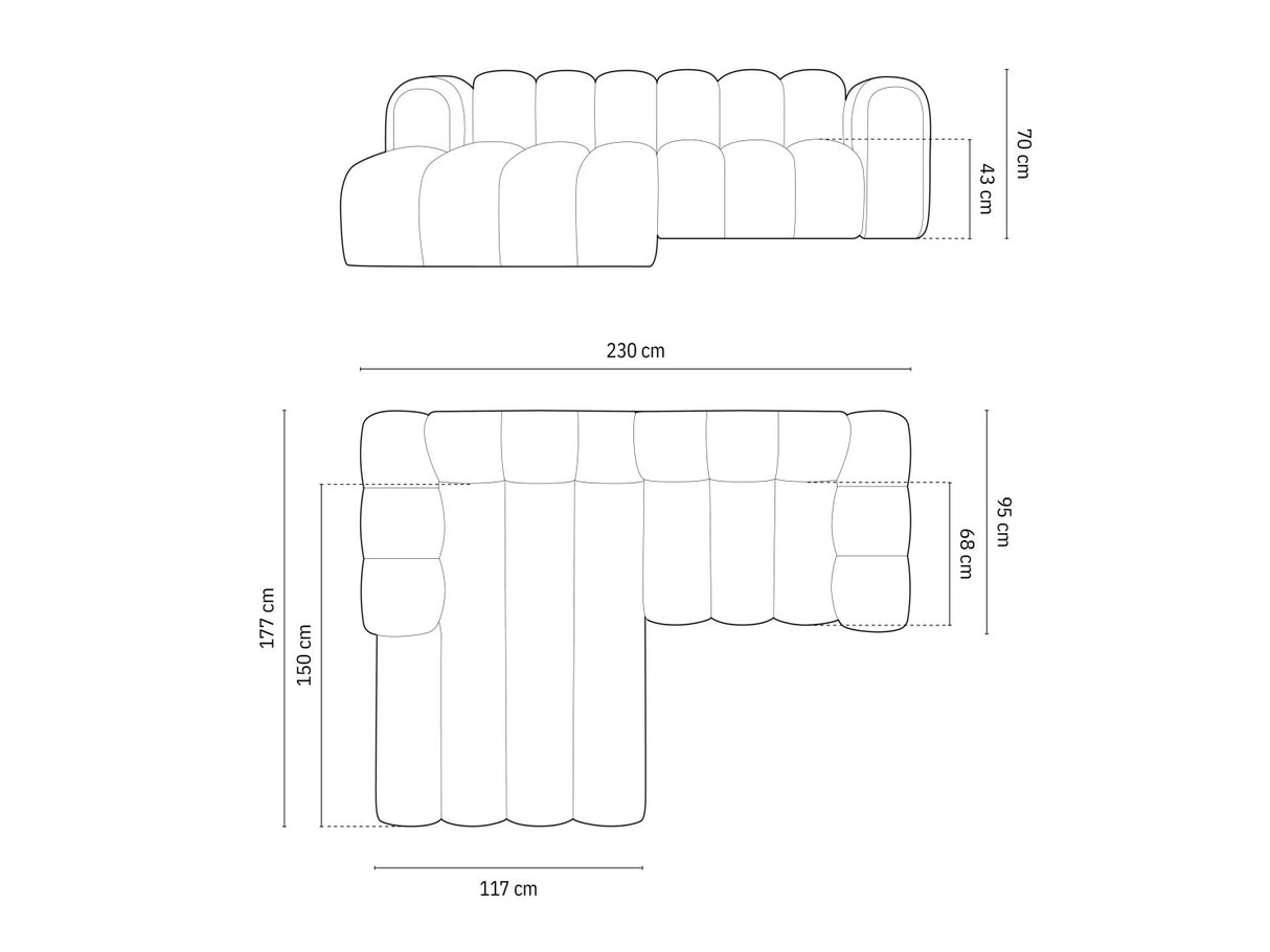 Moduļu stūra dīvāns 592315