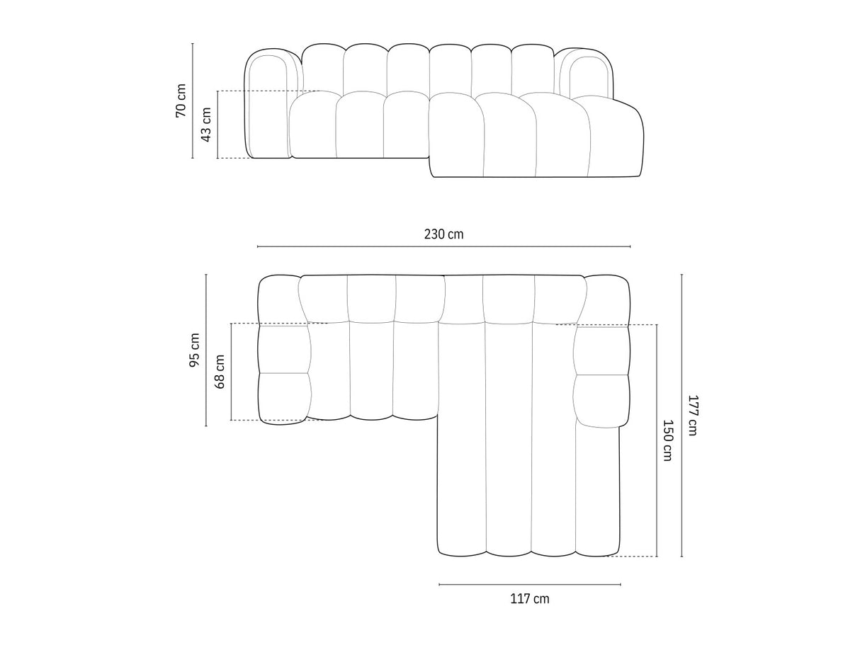 Moduļu stūra dīvāns 592315