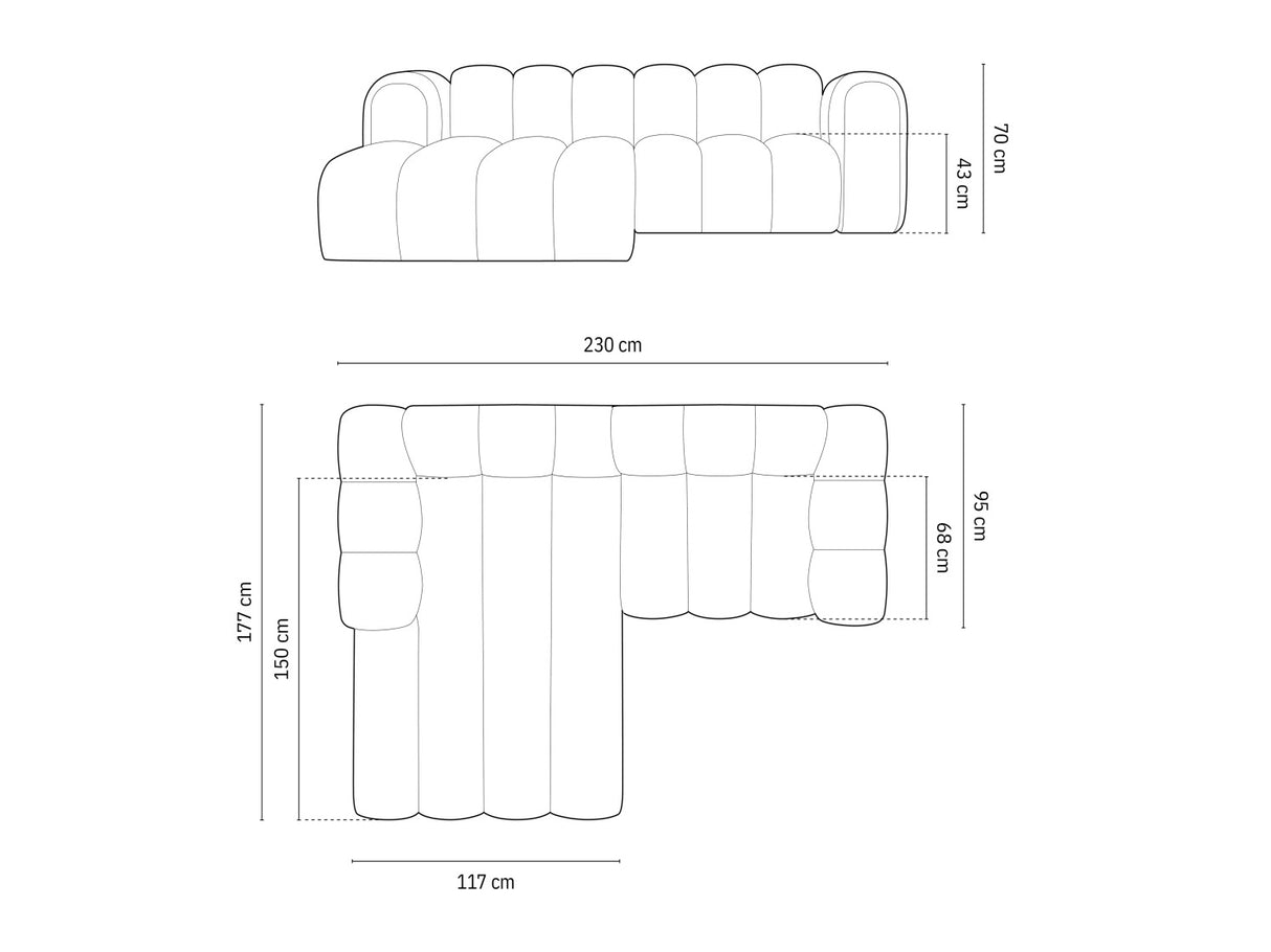 Moduļu stūra dīvāns 592315