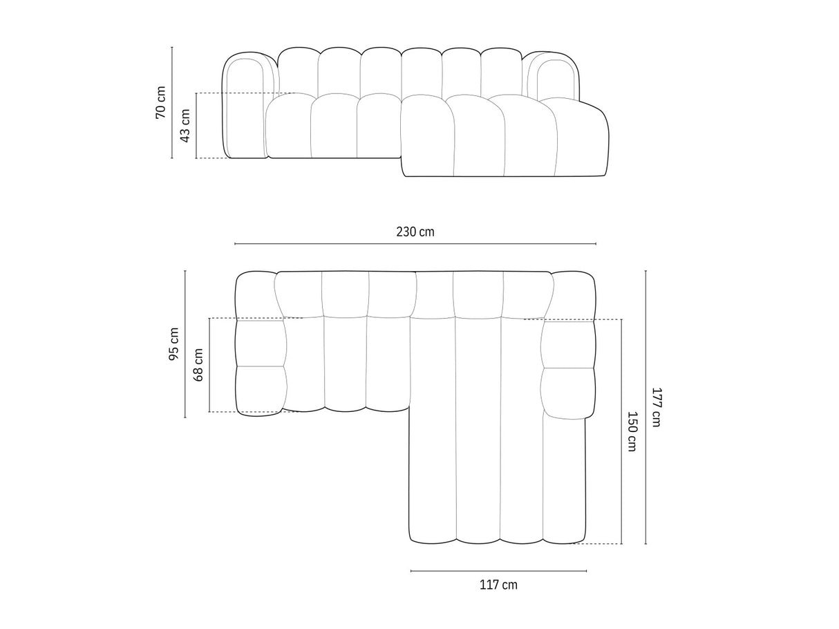 Moduļu stūra dīvāns 592315