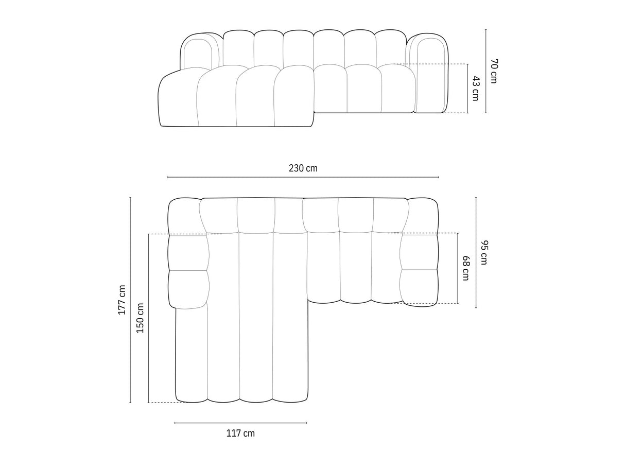 Moduļu stūra dīvāns 592315