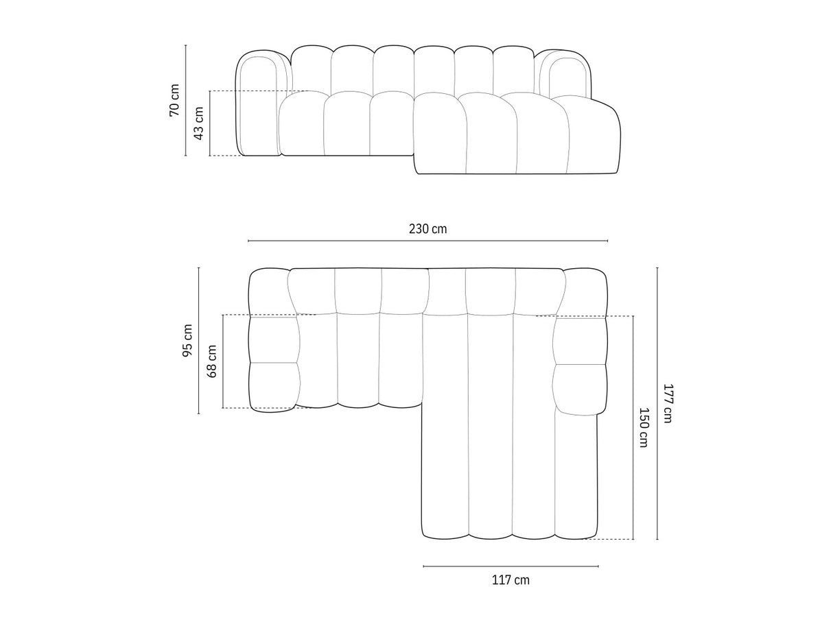Moduļu stūra dīvāns 592315