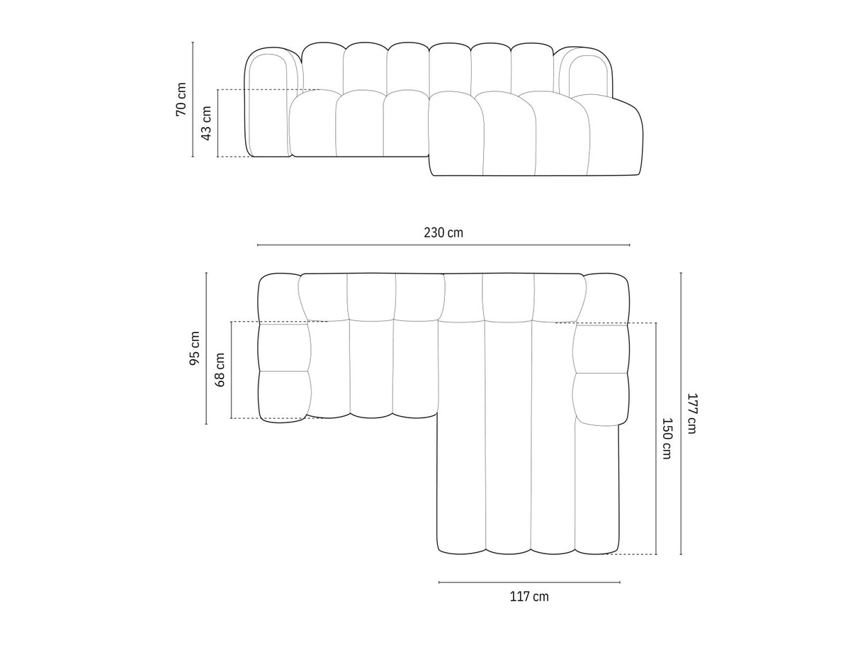 Moduļu stūra dīvāns 592315