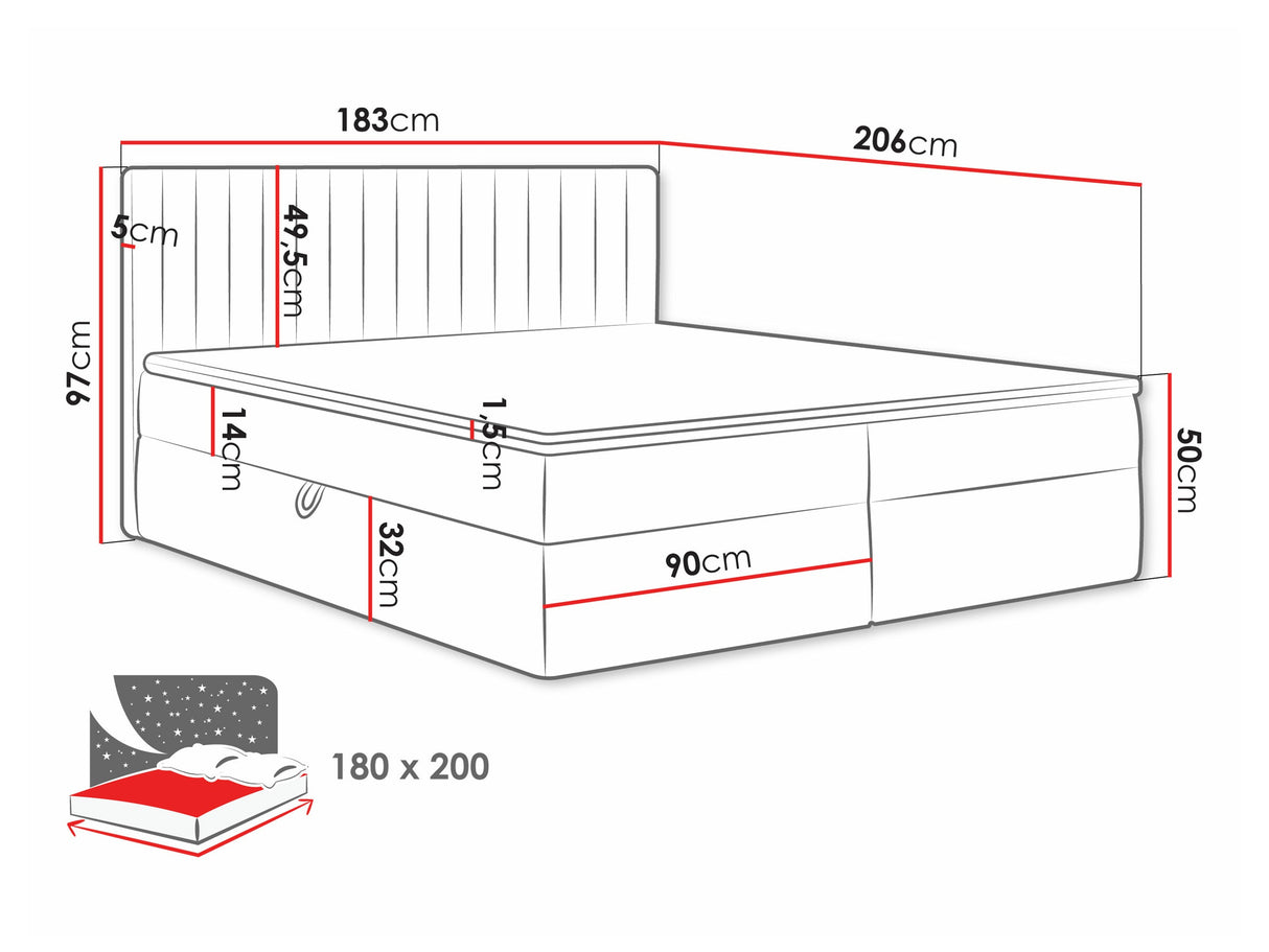 Kontinentālā gulta 616711