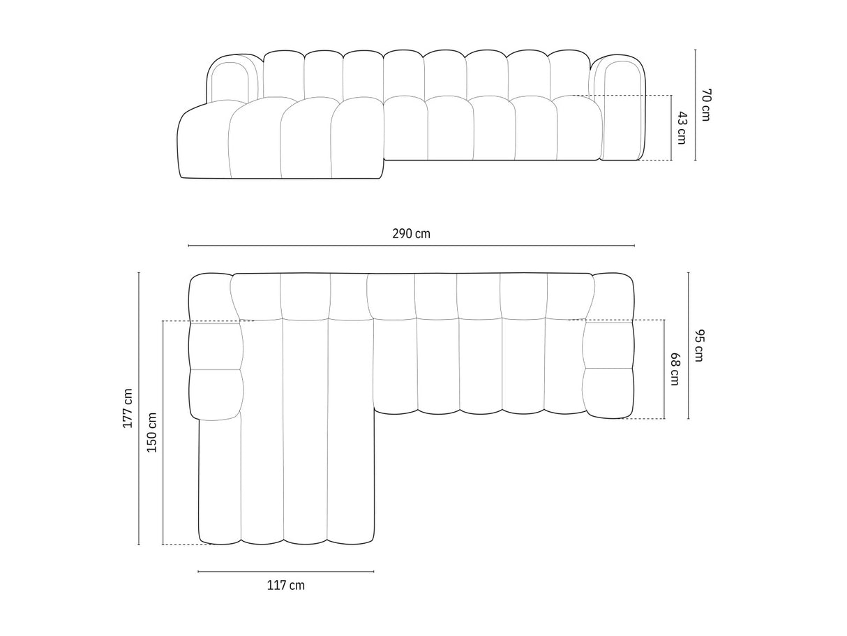 Moduļu stūra dīvāns 592563