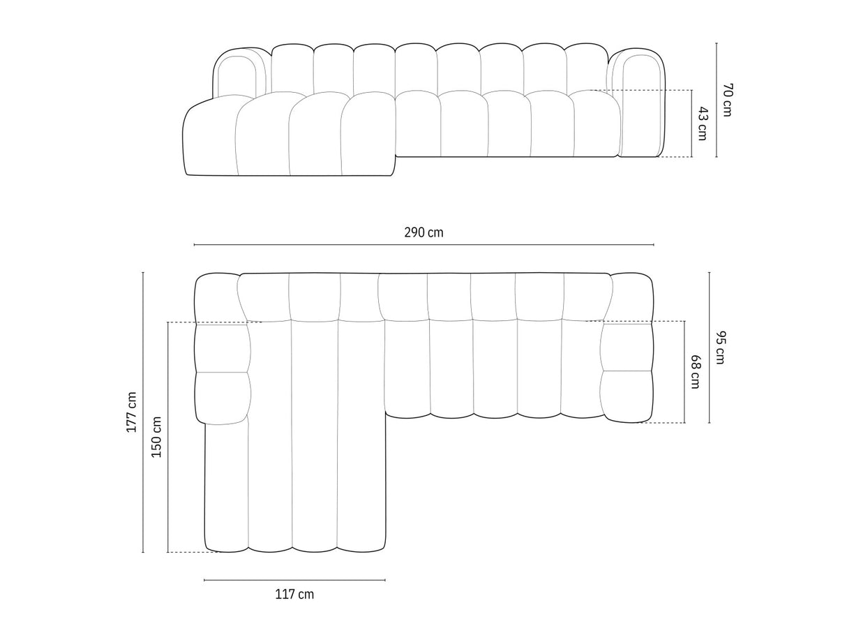 Moduļu stūra dīvāns 592563