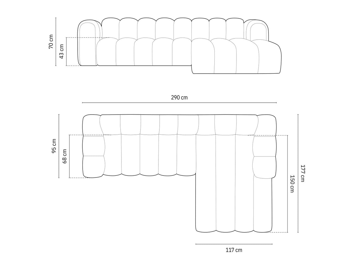 Moduļu stūra dīvāns 592563
