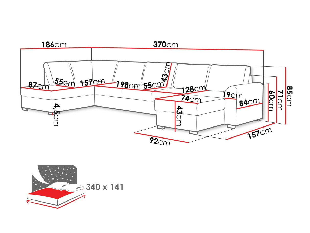 Stūra dīvāns 218739