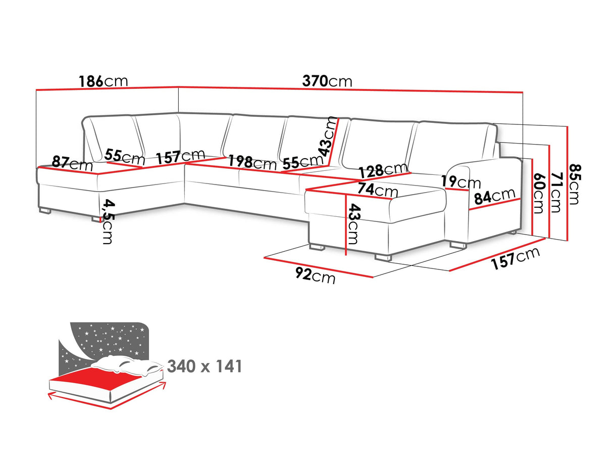 Stūra dīvāns 218739