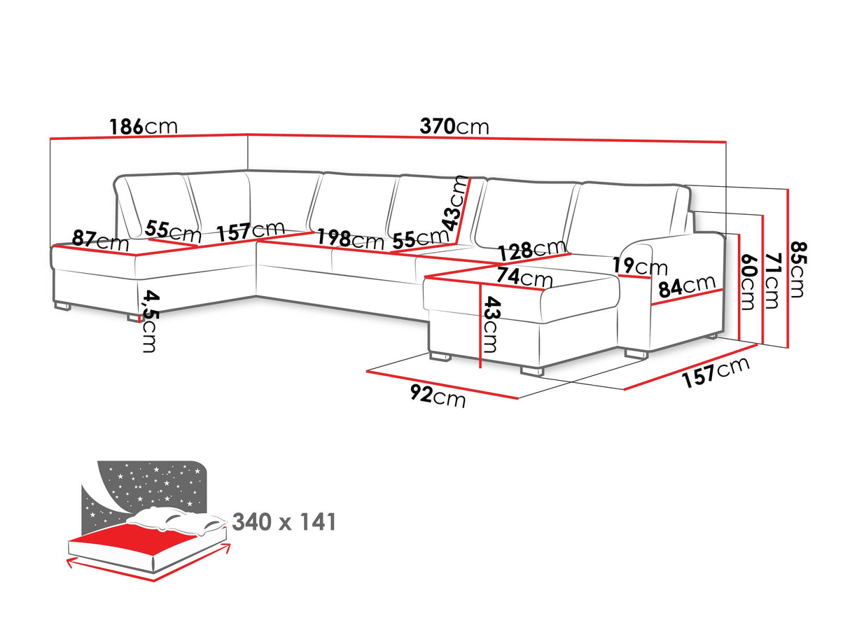 Stūra dīvāns 218739