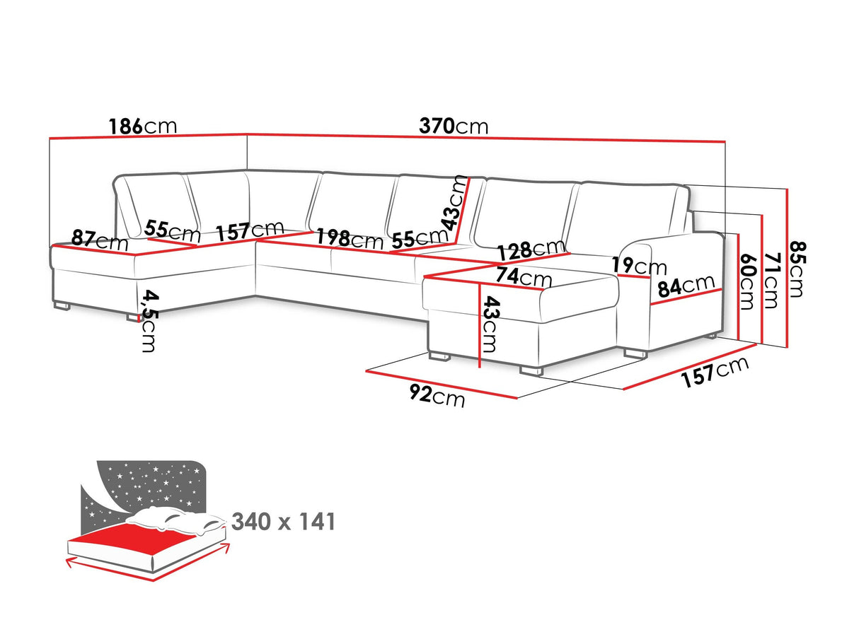 Stūra dīvāns 218739