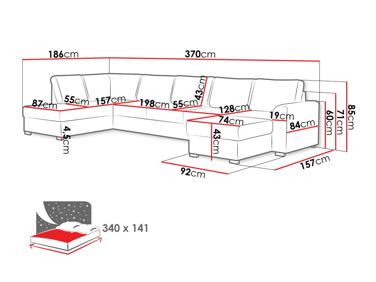 Stūra dīvāns 218739