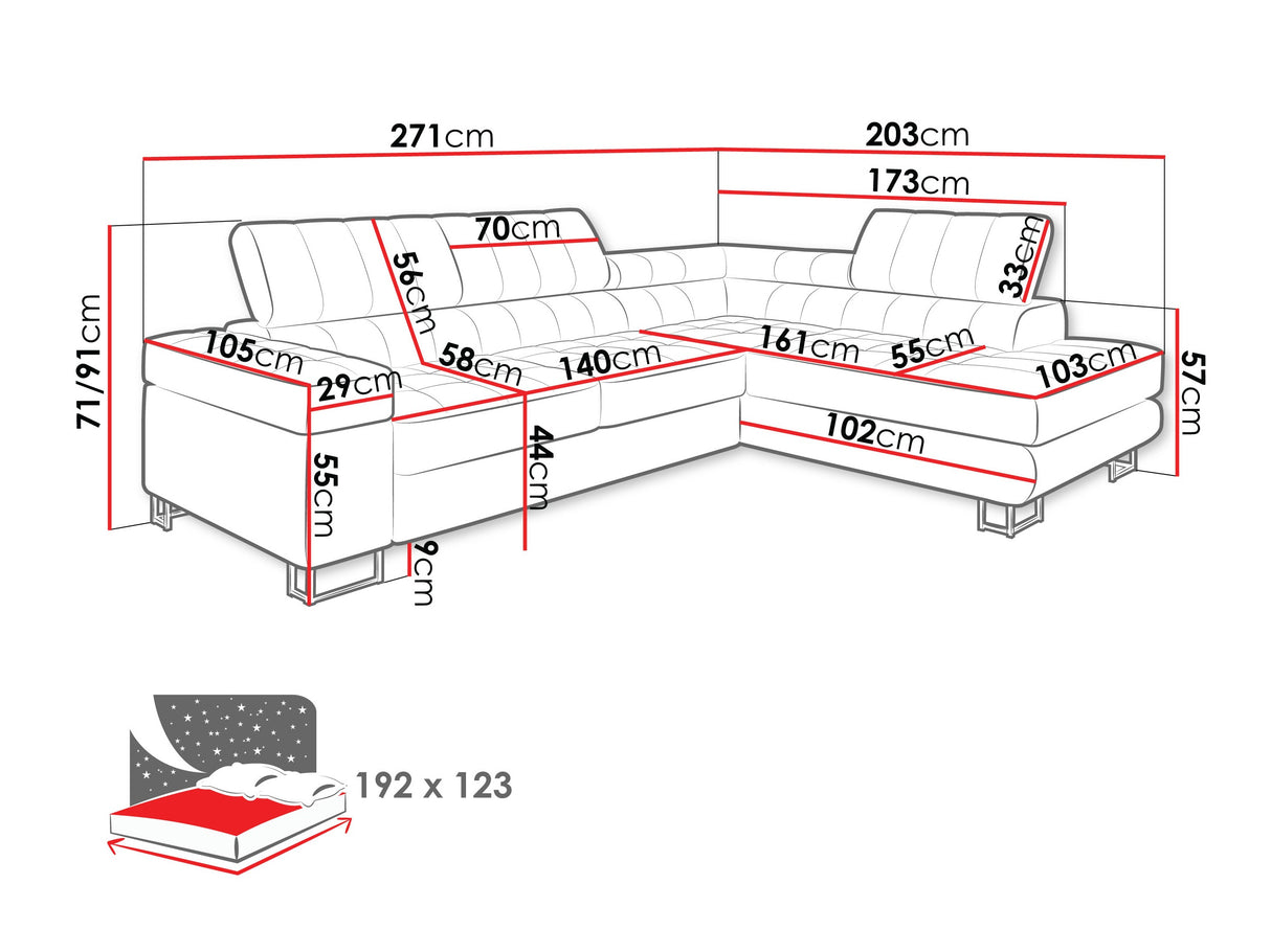 Stūra dīvāns 443305