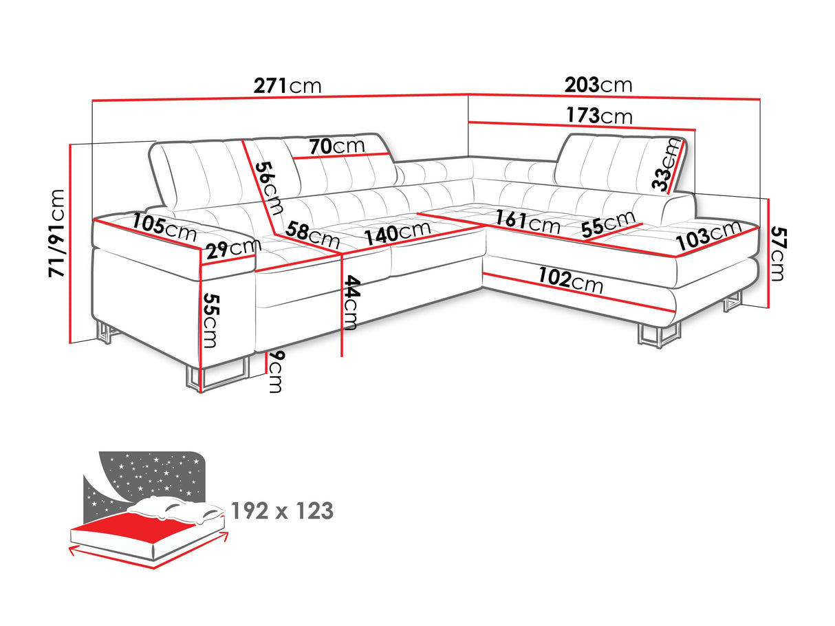 Stūra dīvāns 443305